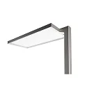 Deko-Light floor lamp OFFICE ONE up / down, for VDU workstation, dimmable IP20, satined, white, white aluminum dimmable