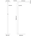 Deko-Light floor lamp OFFICE ONE up / down, for VDU workstation, dimmable IP20, satined, white, white aluminum dimmable