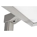 Deko-Light Staande lamp OFFICE ONE MOTION up down, voor BAP, dimbaar, met bewegingsmelder, met helderheidssensor IP20, gesatineerd, wit