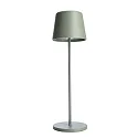 Tafellamp op batterijen CANIS CCT Switch, met Touch-Dimmer, zonder Lader IP65, mat, grijsgroen dimbaar