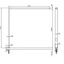 Tafelarmatuur OFFICE THREE STANDARD MOTION up down, met sensor, met aanraakdimmer IP20, verkeerswit dimbaar