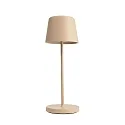 Tafellamp op batterijen CANIS MINI CCT Switch, met Touch-Dimmer, zonder Lader IP65, beige, mat dimbaar