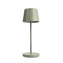 Tafellamp op batterijen CANIS MINI CCT Switch, met Touch-Dimmer, zonder Lader IP65, mat, grijsgroen dimbaar