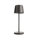 Tafellamp op batterijen CANIS MINI CCT Switch, met Touch-Dimmer, zonder Lader IP65, donkergrijs, mat dimbaar