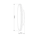 Deko-Light Wand- en plafondarmatuur MENSAE met sensor IP54, donkergrijs, melkachtig