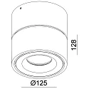 Deko-Light Plafondarmatuur UNI II MAX TILT cardanisch draaien IP20, wit dimbaar