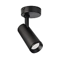Plafondarmatuur LUCEA TILT 10 CCT Switch, instelbaar IP20, transparant, gitzwart dimbaar