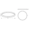 Deko-Light wall and ceiling luminaire MEROPE 40 IP20, black