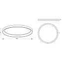 Deko-Light wall and ceiling luminaire MEROPE 80 IP20, coffee brown