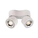 Deko-Light Plafondarmatuur UNI II MINI DOUBLE TILT 2-vlams, cardanisch draaien IP20, wit dimbaar