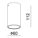 Deko-Light Downlight CAN BATH cilindrisch, stijf GU10 IP44, zwart