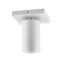 Plafondarmatuur CAN TILT SQUARE 11CM 1-vlams, hoekig, cardanisch draaien GU10 IP20, wit