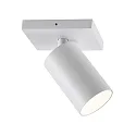 Plafondarmatuur CAN TILT SQUARE 11CM 1-vlams, hoekig, cardanisch draaien GU10 IP20, wit