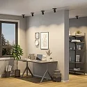 Deko-Light Plafondarmatuur CAN TILT SQUARE 11CM 1-vlams, hoekig, cardanisch draaien GU10 IP20, zwart