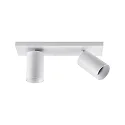 ceiling luminaire CAN TILT SQUARE 30.5CM 2 flames, square, cardanic swivelling GU10 IP20, white