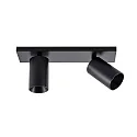 Deko-Light Plafondarmatuur CAN TILT SQUARE 30.5CM 2-vlams, hoekig, cardanisch draaien GU10 IP20, zwart