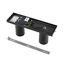 Deko-Light Plafondarmatuur CAN TILT SQUARE 30.5CM 2-vlams, hoekig, cardanisch draaien GU10 IP20, zwart