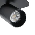 Deko-Light Plafondarmatuur CAN TILT SQUARE 30.5CM 2-vlams, hoekig, cardanisch draaien GU10 IP20, zwart