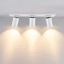 Deko-Light Plafondarmatuur CAN TILT SQUARE 48CM 3-vlams, hoekig, cardanisch draaien GU10 IP20, wit