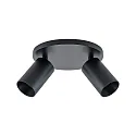 Deko-Light Plafondarmatuur CAN TILT ROUND Ø 20CM 2-vlams, rond, cardanisch draaien GU10 IP20, zwart