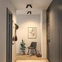 Deko-Light Plafondarmatuur CAN TILT ROUND Ø 20CM 2-vlams, rond, cardanisch draaien GU10 IP20, zwart