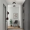 Deko-Light Plafondarmatuur CAN TILT ROUND Ø 20CM 2-vlams, rond, cardanisch draaien GU10 IP20, zwart