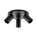 Deko-Light Plafondarmatuur CAN TILT ROUND Ø 25CM 3-vlams, rond, cardanisch draaien GU10 IP20, zwart