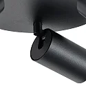 Deko-Light Plafondarmatuur CAN TILT ROUND Ø 25CM 3-vlams, rond, cardanisch draaien GU10 IP20, zwart