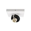 Plafondarmatuur CAN TILT SQUARE BASE 11CM MIX'N MATCH 1/3 1-vlams, hoekig, zonder lampenkap, cardanisch draaien GU10 IP20, wit