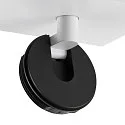 Deko-Light Plafondarmatuur CAN TILT SQUARE BASE 11CM MIX'N MATCH 1/3 1-vlams, hoekig, zonder lampenkap, cardanisch draaien GU10 IP20, wit