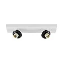 Plafondarmatuur CAN TILT SQUARE BASE 30.5CM MIX'N MATCH 1/3 2-vlams, hoekig, zonder lampenkap, cardanisch draaien GU10 IP20, wit