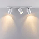 Deko-Light Plafondarmatuur CAN TILT SQUARE BASE 48CM MIX'N MATCH 1/3 3-vlams, hoekig, zonder lampenkap, cardanisch draaien GU10 IP20, wit