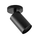 Deko-Light Plafondarmatuur CAN TILT ROUND BASE Ø 8CM MIX‘N MATCH 1-vlams, rond, zonder lampenkap, cardanisch draaien GU10 IP20, zwart