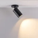 Deko-Light Plafondarmatuur CAN TILT ROUND BASE Ø 8CM MIX‘N MATCH 1-vlams, rond, zonder lampenkap, cardanisch draaien GU10 IP20, zwart