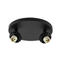 Plafondarmatuur CAN TILT ROUND BASE Ø 20CM MIX‘N MATCH 2-vlams, rond, zonder lampenkap, cardanisch draaien GU10 IP20, zwart