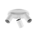 Deko-Light Plafondarmatuur CAN TILT ROUND BASE Ø 25CM MIX‘N MATCH 3-vlams, rond, zonder lampenkap, cardanisch draaien GU10 IP20, wit