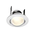 Deko-Light Plafondinbouwarmatuur COB 68 CCT CCT Switch IP20, gesatineerd, wit dimbaar