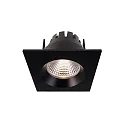 KapegoLED recessed ceiling ring Orionis, square, current constant, 17-19V DC, 350mA, 6.5W, warm white, matt black