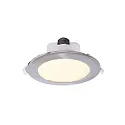 Plafondinbouwarmatuur ACRUX 120 CCT Switch, met sierring IP20, zilver, wit dimbaar
