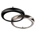 Deko-Light Plafondinbouwarmatuur ZAURAK 220 rond, spanningsconstante IP44, zwart, zilver, wit 