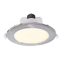 Plafondinbouwarmatuur ACRUX 195 CCT Switch, met sierring IP20, zilver, wit dimbaar