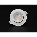 Deko-Light Downlight SMD-68-230V-ROUND draaibaar, ingebouwde versie IP20, verkeerswit dimbaar
