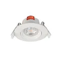 Downlight SMD-68-230V-ROUND draaibaar, ingebouwde versie IP20, verkeerswit dimbaar