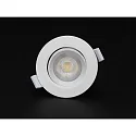 Deko-Light Downlight SMD-68-230V-ROUND draaibaar, ingebouwde versie IP20, verkeerswit dimbaar