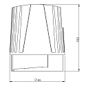 Deko-Light ceiling recessed luminaire MODULA SYSTEM COB rigid, current constant, 1 channel IP20, grey 