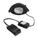 Inbouwspot DIONE IP20 draaibaar, bekabeld IP20, zwart dimbaar