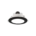 Plafondinbouwarmatuur ACRUX 90 CCT Switch, met sierring IP20, zwart, wit dimbaar