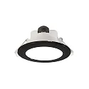 Plafondinbouwarmatuur ACRUX 120 CCT Switch, met sierring IP20, zwart, wit dimbaar