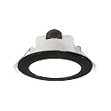 Plafondinbouwarmatuur ACRUX 145 CCT Switch, met sierring IP20, zwart, wit dimbaar
