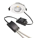 Deko-Light Inbouwspot DIONE IP20 draaibaar, bekabeld IP20, wit dimbaar
